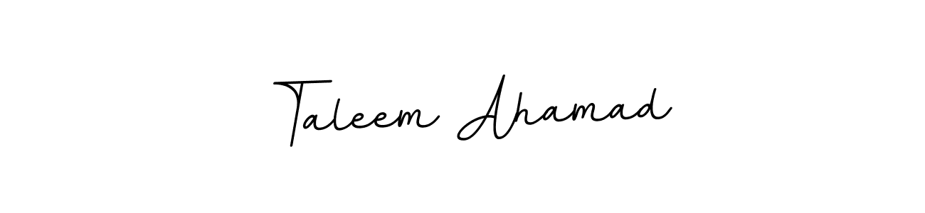 How to make Taleem Ahamad name signature. Use BallpointsItalic-DORy9 style for creating short signs online. This is the latest handwritten sign. Taleem Ahamad signature style 11 images and pictures png