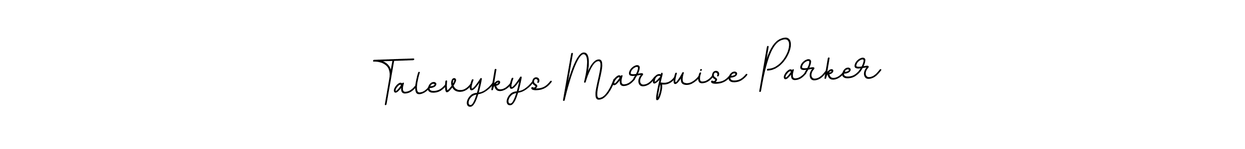 Design your own signature with our free online signature maker. With this signature software, you can create a handwritten (BallpointsItalic-DORy9) signature for name Talevykys Marquise Parker. Talevykys Marquise Parker signature style 11 images and pictures png