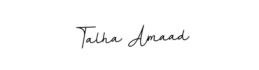 Create a beautiful signature design for name Talha Amaad. With this signature (BallpointsItalic-DORy9) fonts, you can make a handwritten signature for free. Talha Amaad signature style 11 images and pictures png