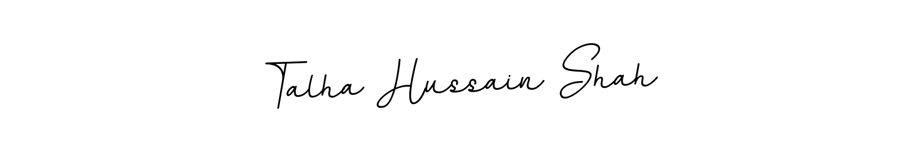 Design your own signature with our free online signature maker. With this signature software, you can create a handwritten (BallpointsItalic-DORy9) signature for name Talha Hussain Shah. Talha Hussain Shah signature style 11 images and pictures png