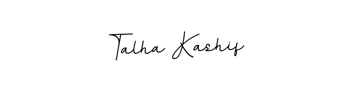 Use a signature maker to create a handwritten signature online. With this signature software, you can design (BallpointsItalic-DORy9) your own signature for name Talha Kashif. Talha Kashif signature style 11 images and pictures png