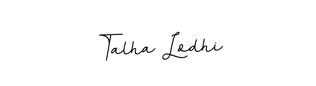 Design your own signature with our free online signature maker. With this signature software, you can create a handwritten (BallpointsItalic-DORy9) signature for name Talha Lodhi. Talha Lodhi signature style 11 images and pictures png