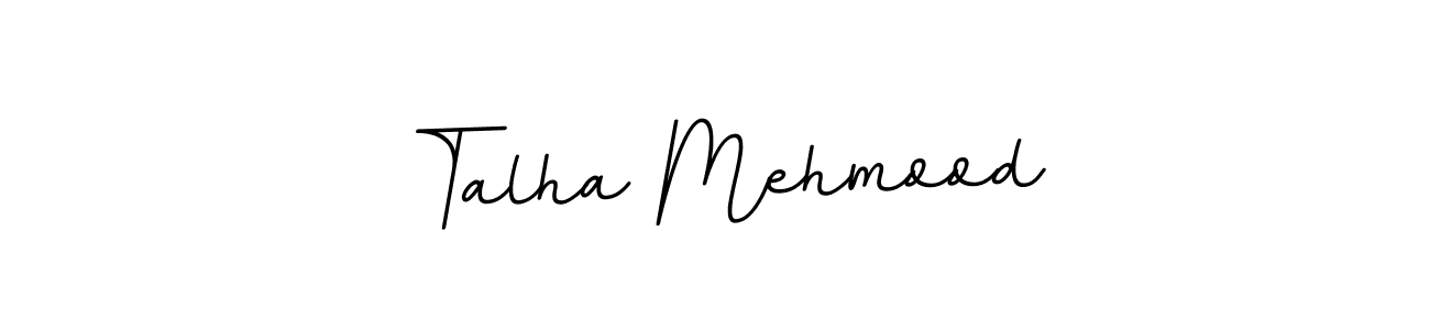 Use a signature maker to create a handwritten signature online. With this signature software, you can design (BallpointsItalic-DORy9) your own signature for name Talha Mehmood. Talha Mehmood signature style 11 images and pictures png