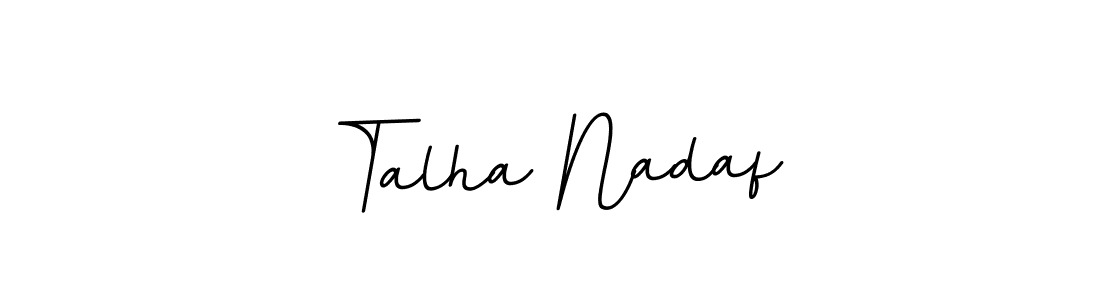 The best way (BallpointsItalic-DORy9) to make a short signature is to pick only two or three words in your name. The name Talha Nadaf include a total of six letters. For converting this name. Talha Nadaf signature style 11 images and pictures png