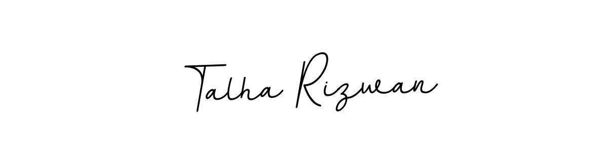 Make a beautiful signature design for name Talha Rizwan. With this signature (BallpointsItalic-DORy9) style, you can create a handwritten signature for free. Talha Rizwan signature style 11 images and pictures png