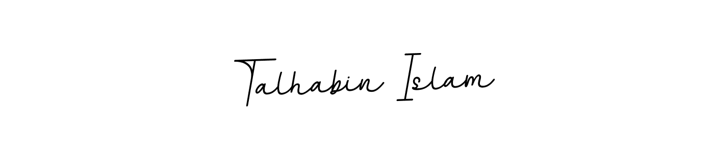 Also we have Talhabin Islam name is the best signature style. Create professional handwritten signature collection using BallpointsItalic-DORy9 autograph style. Talhabin Islam signature style 11 images and pictures png