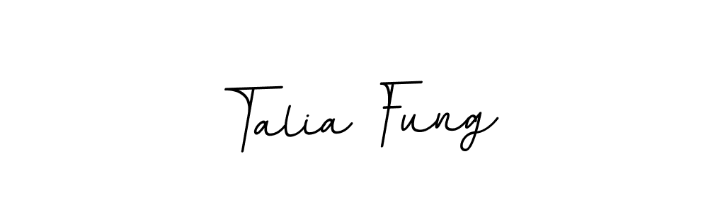 How to make Talia Fung name signature. Use BallpointsItalic-DORy9 style for creating short signs online. This is the latest handwritten sign. Talia Fung signature style 11 images and pictures png