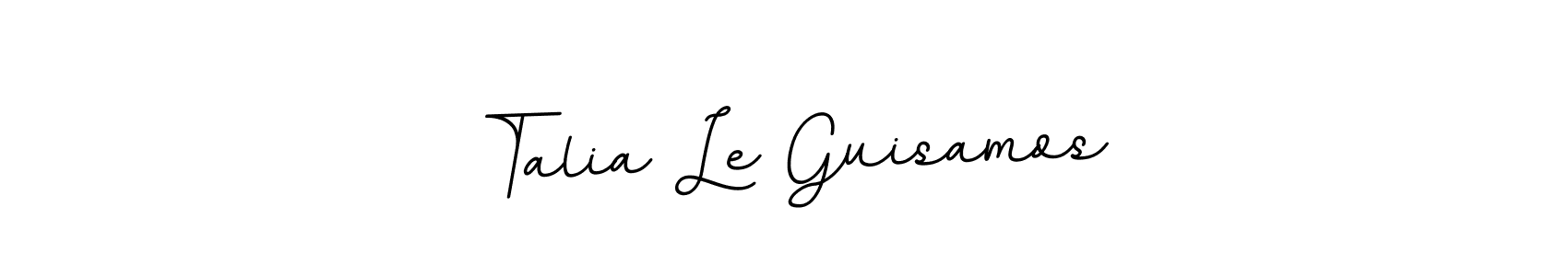 BallpointsItalic-DORy9 is a professional signature style that is perfect for those who want to add a touch of class to their signature. It is also a great choice for those who want to make their signature more unique. Get Talia Le Guisamos name to fancy signature for free. Talia Le Guisamos signature style 11 images and pictures png