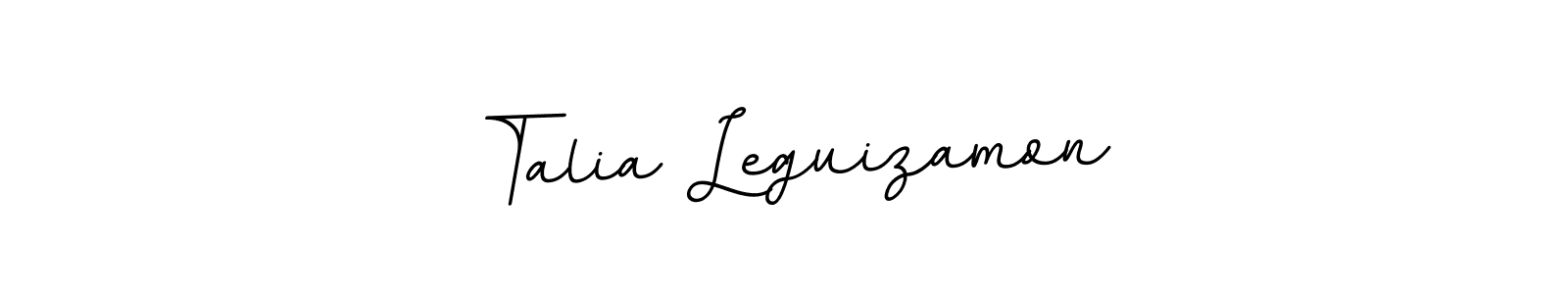 Create a beautiful signature design for name Talia Leguizamon. With this signature (BallpointsItalic-DORy9) fonts, you can make a handwritten signature for free. Talia Leguizamon signature style 11 images and pictures png