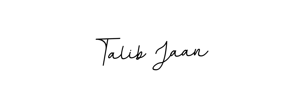 Use a signature maker to create a handwritten signature online. With this signature software, you can design (BallpointsItalic-DORy9) your own signature for name Talib Jaan. Talib Jaan signature style 11 images and pictures png