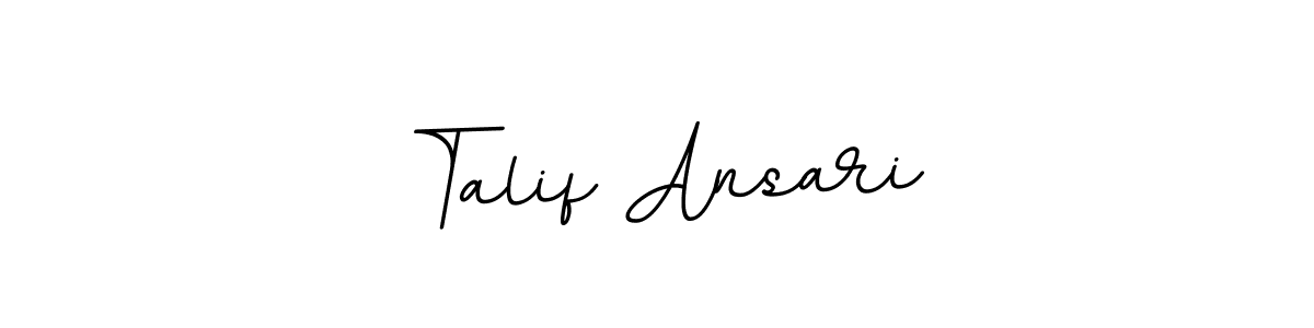 Use a signature maker to create a handwritten signature online. With this signature software, you can design (BallpointsItalic-DORy9) your own signature for name Talif Ansari. Talif Ansari signature style 11 images and pictures png