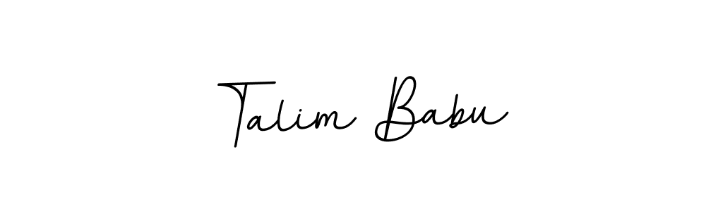 The best way (BallpointsItalic-DORy9) to make a short signature is to pick only two or three words in your name. The name Talim Babu include a total of six letters. For converting this name. Talim Babu signature style 11 images and pictures png