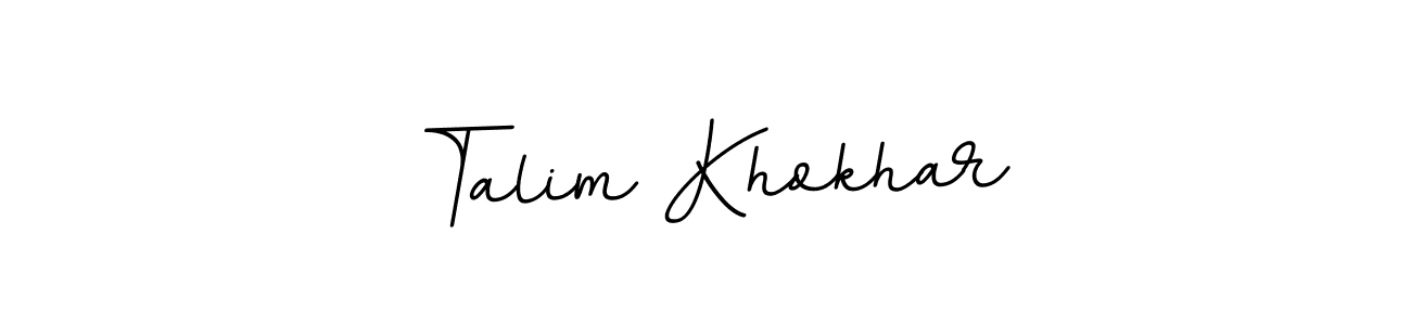 How to Draw Talim Khokhar signature style? BallpointsItalic-DORy9 is a latest design signature styles for name Talim Khokhar. Talim Khokhar signature style 11 images and pictures png