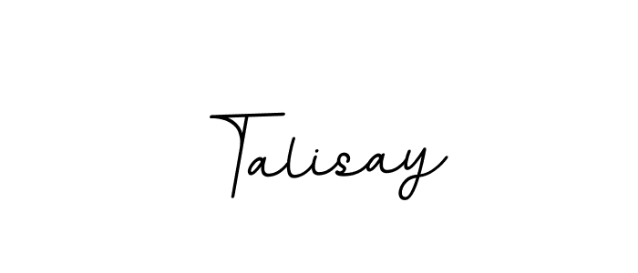 Make a beautiful signature design for name Talisay. With this signature (BallpointsItalic-DORy9) style, you can create a handwritten signature for free. Talisay signature style 11 images and pictures png