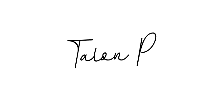 How to make Talon P signature? BallpointsItalic-DORy9 is a professional autograph style. Create handwritten signature for Talon P name. Talon P signature style 11 images and pictures png