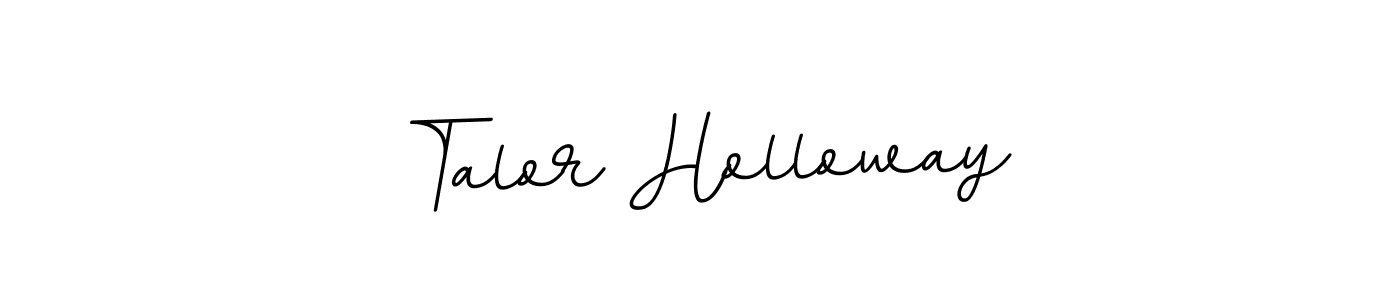 How to make Talor Holloway name signature. Use BallpointsItalic-DORy9 style for creating short signs online. This is the latest handwritten sign. Talor Holloway signature style 11 images and pictures png