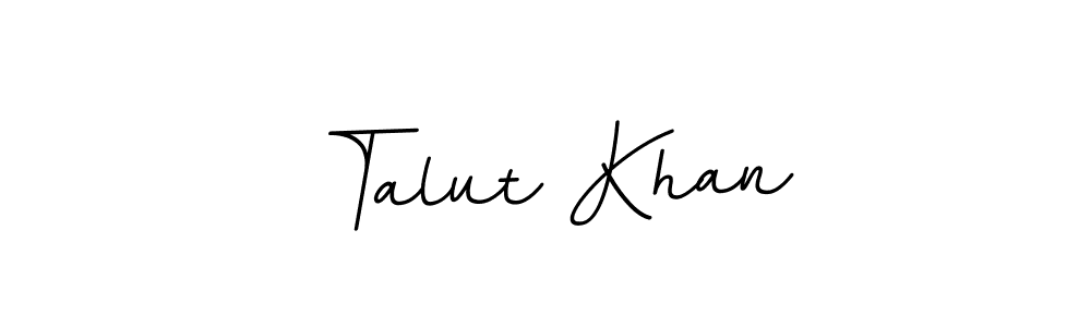 Make a beautiful signature design for name Talut Khan. With this signature (BallpointsItalic-DORy9) style, you can create a handwritten signature for free. Talut Khan signature style 11 images and pictures png