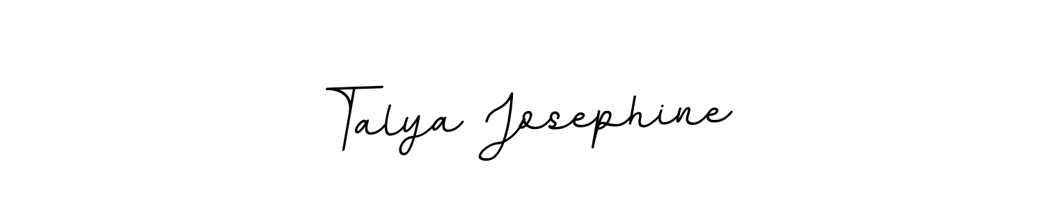 The best way (BallpointsItalic-DORy9) to make a short signature is to pick only two or three words in your name. The name Talya Josephine include a total of six letters. For converting this name. Talya Josephine signature style 11 images and pictures png