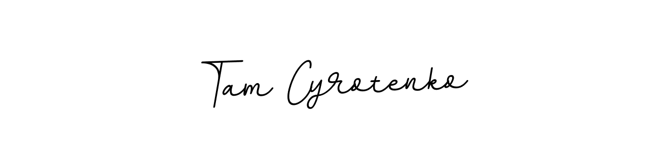 It looks lik you need a new signature style for name Tam Cyrotenko. Design unique handwritten (BallpointsItalic-DORy9) signature with our free signature maker in just a few clicks. Tam Cyrotenko signature style 11 images and pictures png