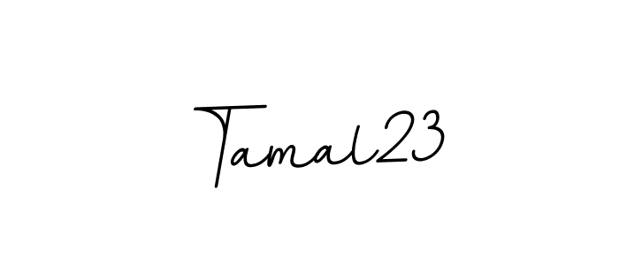 You should practise on your own different ways (BallpointsItalic-DORy9) to write your name (Tamal23) in signature. don't let someone else do it for you. Tamal23 signature style 11 images and pictures png