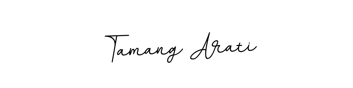 Design your own signature with our free online signature maker. With this signature software, you can create a handwritten (BallpointsItalic-DORy9) signature for name Tamang Arati. Tamang Arati signature style 11 images and pictures png