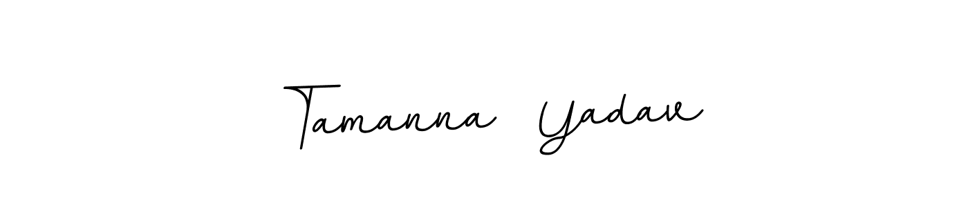 Design your own signature with our free online signature maker. With this signature software, you can create a handwritten (BallpointsItalic-DORy9) signature for name Tamanna  Yadav. Tamanna  Yadav signature style 11 images and pictures png