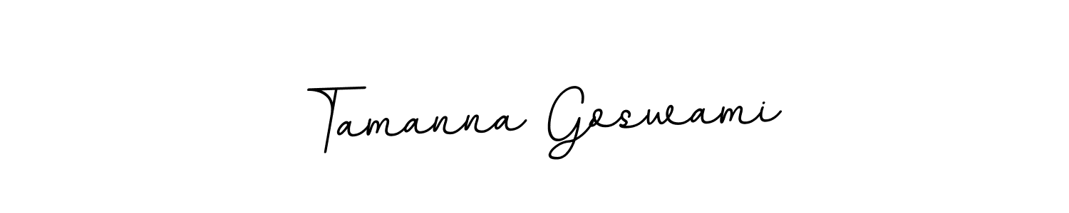 You should practise on your own different ways (BallpointsItalic-DORy9) to write your name (Tamanna Goswami) in signature. don't let someone else do it for you. Tamanna Goswami signature style 11 images and pictures png