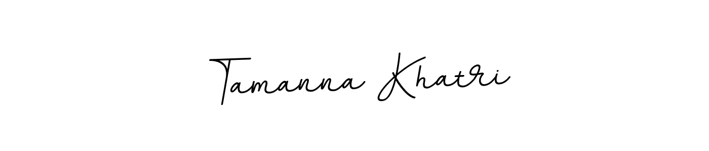 Use a signature maker to create a handwritten signature online. With this signature software, you can design (BallpointsItalic-DORy9) your own signature for name Tamanna Khatri. Tamanna Khatri signature style 11 images and pictures png