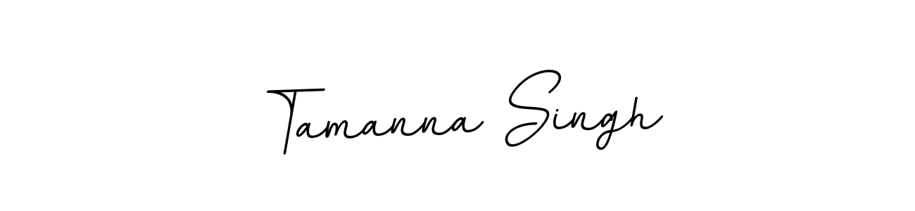 How to make Tamanna Singh name signature. Use BallpointsItalic-DORy9 style for creating short signs online. This is the latest handwritten sign. Tamanna Singh signature style 11 images and pictures png