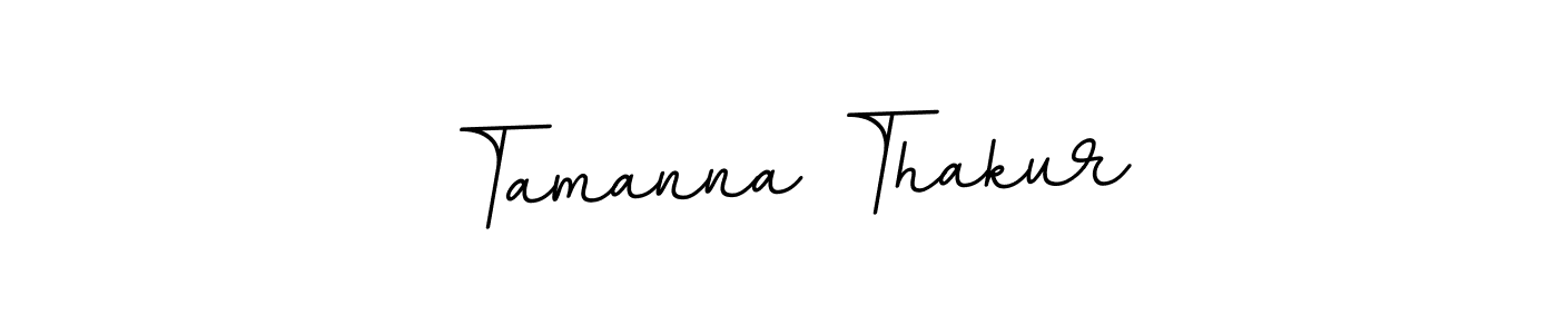 Create a beautiful signature design for name Tamanna Thakur. With this signature (BallpointsItalic-DORy9) fonts, you can make a handwritten signature for free. Tamanna Thakur signature style 11 images and pictures png