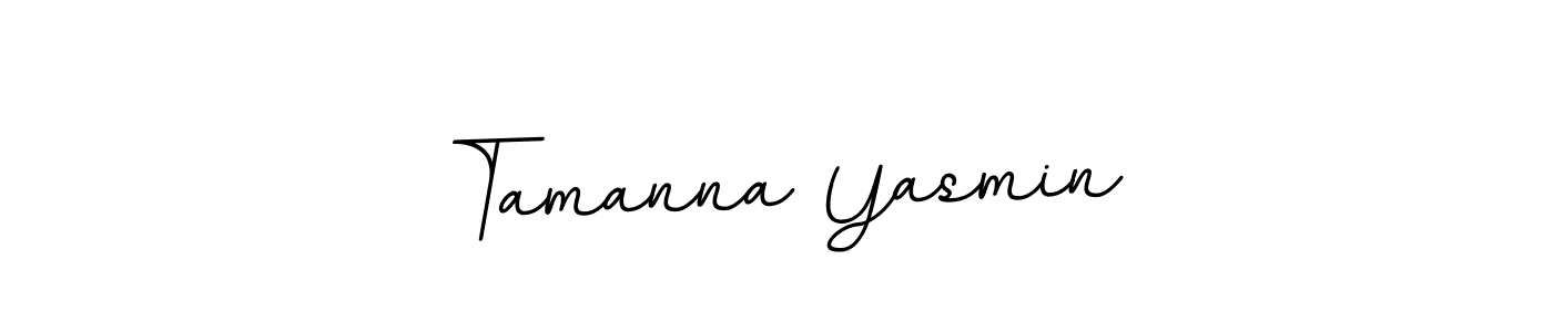 Design your own signature with our free online signature maker. With this signature software, you can create a handwritten (BallpointsItalic-DORy9) signature for name Tamanna Yasmin. Tamanna Yasmin signature style 11 images and pictures png