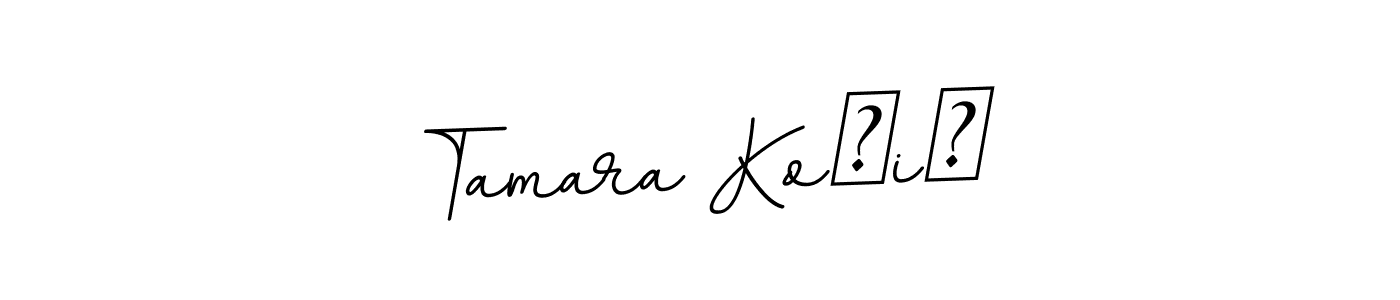 Create a beautiful signature design for name Tamara Kočiš. With this signature (BallpointsItalic-DORy9) fonts, you can make a handwritten signature for free. Tamara Kočiš signature style 11 images and pictures png