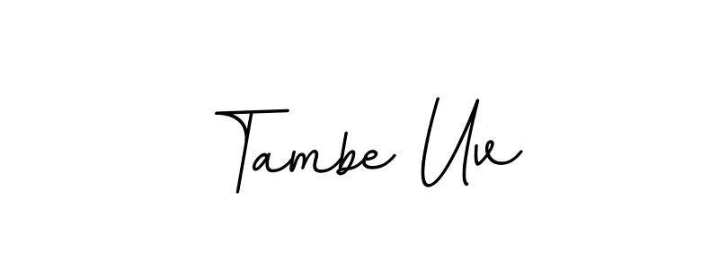 BallpointsItalic-DORy9 is a professional signature style that is perfect for those who want to add a touch of class to their signature. It is also a great choice for those who want to make their signature more unique. Get Tambe Uv name to fancy signature for free. Tambe Uv signature style 11 images and pictures png