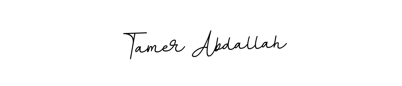 The best way (BallpointsItalic-DORy9) to make a short signature is to pick only two or three words in your name. The name Tamer Abdallah include a total of six letters. For converting this name. Tamer Abdallah signature style 11 images and pictures png