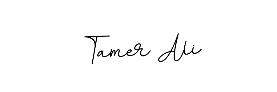 Create a beautiful signature design for name Tamer Ali. With this signature (BallpointsItalic-DORy9) fonts, you can make a handwritten signature for free. Tamer Ali signature style 11 images and pictures png