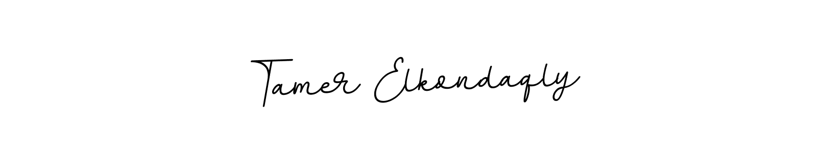 Create a beautiful signature design for name Tamer Elkondaqly. With this signature (BallpointsItalic-DORy9) fonts, you can make a handwritten signature for free. Tamer Elkondaqly signature style 11 images and pictures png