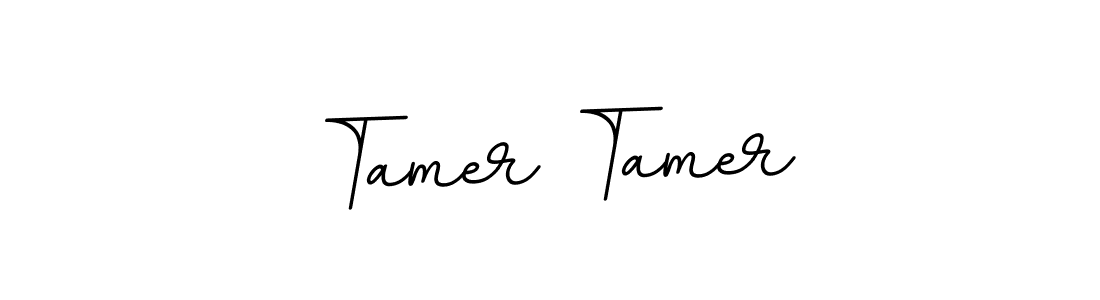 Use a signature maker to create a handwritten signature online. With this signature software, you can design (BallpointsItalic-DORy9) your own signature for name Tamer Tamer. Tamer Tamer signature style 11 images and pictures png