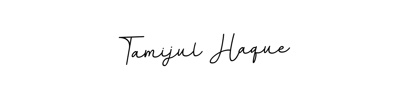 Design your own signature with our free online signature maker. With this signature software, you can create a handwritten (BallpointsItalic-DORy9) signature for name Tamijul Haque. Tamijul Haque signature style 11 images and pictures png