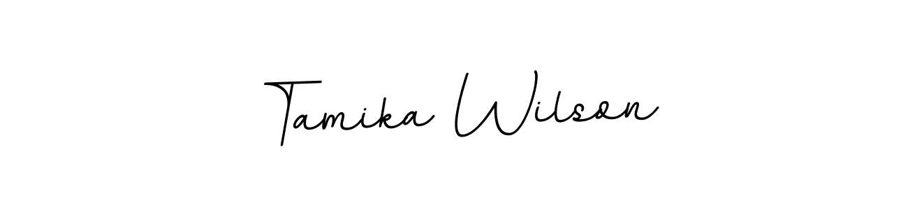 if you are searching for the best signature style for your name Tamika Wilson. so please give up your signature search. here we have designed multiple signature styles  using BallpointsItalic-DORy9. Tamika Wilson signature style 11 images and pictures png