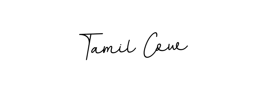 How to make Tamil Cow name signature. Use BallpointsItalic-DORy9 style for creating short signs online. This is the latest handwritten sign. Tamil Cow signature style 11 images and pictures png