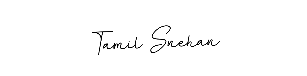 Use a signature maker to create a handwritten signature online. With this signature software, you can design (BallpointsItalic-DORy9) your own signature for name Tamil Snehan. Tamil Snehan signature style 11 images and pictures png