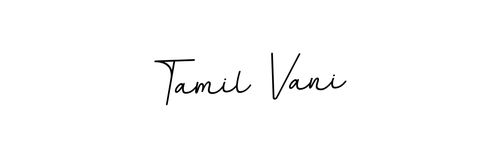 Tamil Vani stylish signature style. Best Handwritten Sign (BallpointsItalic-DORy9) for my name. Handwritten Signature Collection Ideas for my name Tamil Vani. Tamil Vani signature style 11 images and pictures png