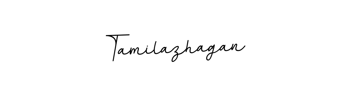 How to make Tamilazhagan name signature. Use BallpointsItalic-DORy9 style for creating short signs online. This is the latest handwritten sign. Tamilazhagan signature style 11 images and pictures png