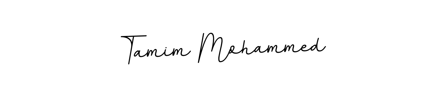 How to make Tamim Mohammed name signature. Use BallpointsItalic-DORy9 style for creating short signs online. This is the latest handwritten sign. Tamim Mohammed signature style 11 images and pictures png