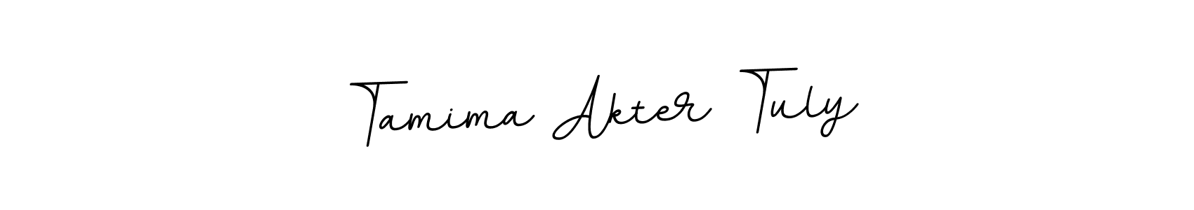 Make a beautiful signature design for name Tamima Akter Tuly. With this signature (BallpointsItalic-DORy9) style, you can create a handwritten signature for free. Tamima Akter Tuly signature style 11 images and pictures png