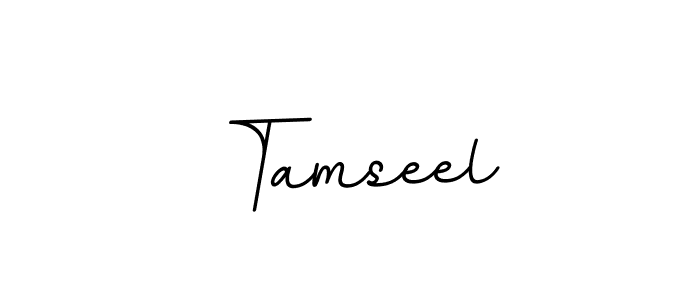 Make a beautiful signature design for name Tamseel. With this signature (BallpointsItalic-DORy9) style, you can create a handwritten signature for free. Tamseel signature style 11 images and pictures png