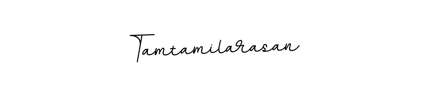 The best way (BallpointsItalic-DORy9) to make a short signature is to pick only two or three words in your name. The name Tamtamilarasan include a total of six letters. For converting this name. Tamtamilarasan signature style 11 images and pictures png