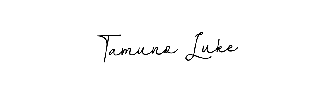 Make a beautiful signature design for name Tamuno Luke. With this signature (BallpointsItalic-DORy9) style, you can create a handwritten signature for free. Tamuno Luke signature style 11 images and pictures png