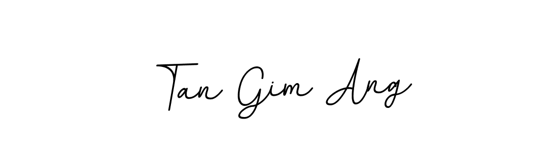 Use a signature maker to create a handwritten signature online. With this signature software, you can design (BallpointsItalic-DORy9) your own signature for name Tan Gim Ang. Tan Gim Ang signature style 11 images and pictures png