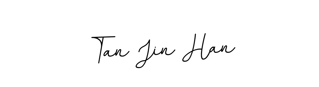 Make a beautiful signature design for name Tan Jin Han. With this signature (BallpointsItalic-DORy9) style, you can create a handwritten signature for free. Tan Jin Han signature style 11 images and pictures png